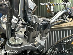 D6-1BK Z900RS 2017-2024y用 アルミ削出し 25mmアップ ハンドル ライザー スペーサー ハンドルバー クランプ ホールキャップ 黒色 付属