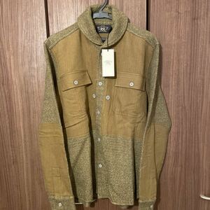 新品未使用RRLニット切り返しジャケットサイズＬ　Ralph Lauren