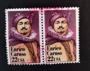 世界の人物切手 Enrico Caruso (1873-1921) Italian Opera Tenor　1987-02-27