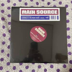 【日本限定 500枚】【12inch】◆即決！◆新品■【MAIN SOURCE / LOOKING AT THE FRONT DOOR (UNCUT) / TIME】■PCD23782 HIPHOP