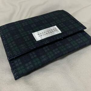 MACKINTOSH PHILOSOPHY! マッキントッシュ! 財布! 三つ折り! チェック! カードケース! コインケース!