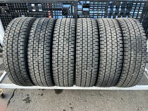 TBLT-31 中古タイヤ 225/80R17.5 123/122L DUNLOP DECTES SP001 ダンロップ デクテス 冬タイヤ スタッドレス 4t 中型 ライトトラック 6本