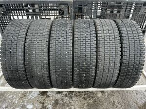 TBLT51 中古 225/80R17.5 123/122L DUNLOP DECTES SP001 ダンロップ デクテス 冬タイヤ スタッドレス 4t 中型 ライトトラック用 6本セット