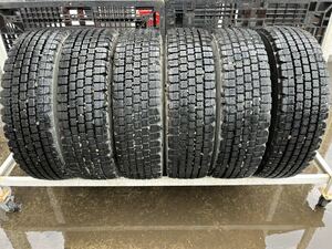 TBLT58 中古 245/80R17.5 133/131J BRIDGESTONE W910 ブリヂストン SNOW 冬タイヤ スタッドレス 4t 中型 LT ライトトラック 6本セット