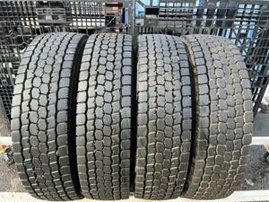 TBLT62 中古 225/80R17.5 123/122L BRIDGESTONE M888 ブリヂストン 夏タイヤ ミックス MIX SNOW 4t 中型 LT ライトトラック 4本セット