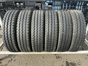 TBLT63 中古 225/80R17.5 123/122L BRIDGESTONE G530 ブリヂストン 夏タイヤ サマータイヤ 4t 中型 LT ダンプ ライトトラック 6本セット