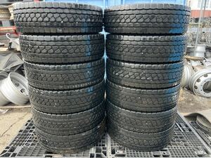 TBLT133 中古 245/70R19.5 136/134J BRIDGESTONE ECOPIa M801Ⅱ ブリヂストン エコピア 夏タイヤ ミックス MIX SNOW スノー 12本セット