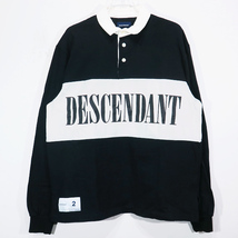 DESCENDANT ディセンダント 20SS PUBA POLO LS 201ATDS-CSM24 プーバ ポロ ロングスリーブ ブラック 長袖 シャツ Fez ten_画像1