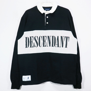 DESCENDANT ディセンダント 20SS PUBA POLO LS 201ATDS-CSM24 プーバ ポロ ロングスリーブ ブラック 長袖 シャツ Fez ten