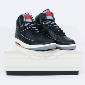 NIKE ナイキ AIR JORDAN 2 RETRO DR8884 001 エアジョーダン2 レトロ スニーカー バッシュ バスケットシューズ ブラック セメント Fez ten