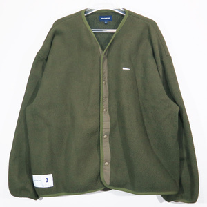 DESCENDANT ディセンダント 21AW KNOT FLEECE CARDIGAN 212ATDS-CSM34 ノット フリース カーディガン オリーブドラブ トップス fek