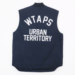 WTAPS ダブルタップス x carhartt カーハート 15AW VEST/VEST.COTTON.CANVAS. DEARBORN.CARHARTT 152VHCTD-JKM04 ベスト ネイビー Fez