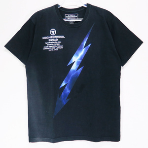 NEIGHBORHOOD ネイバーフッド 19SS LIGHTNING/C-TEE.SS 191PCNH-ST04 ライトニング ショートスリーブ Tシャツ ブラック 半袖 フェード Fez