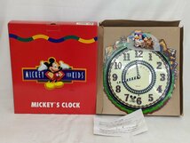 【未使用長期保管品】Disney ディズニー 機関車 掛時計 からくり時計 汽車 玩具 壁掛け時計_画像1