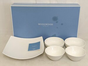 【未使用品】WEDGWOOD ウェッジウッド GIO ジオ スカルプチャーボウル×1 スモールボウル×2 ボウル×2 計5点セット