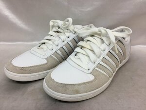 K-SWISS ケースイス レザー スウェード ローカットスニーカー 03171168 サイズ：25cm カラー：ホワイト/グレー