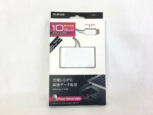 【未使用品】ELECOM エレコム USB Type-Cコネクタ搭載USBハブ 最高転送速度10Gbps USB 3.1gen2 U3HC-A424P10WH