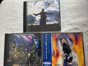 リッチーブラックモア Ritchie Blackmore's Rainbowレインボー/BLACKMORE'S NIGHTブラックモアズナイト オリジナルアルバムCD3枚セット!!