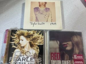 TAYLOR SWIFTテイラースウィフト オリジナルアルバムCD3枚セット 「FEARLESS」「RED」「1989」