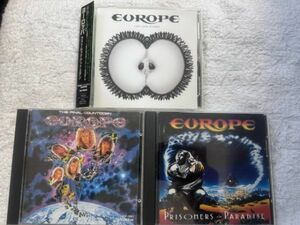 EUROPEヨーロッパ オリジナルアルバムCD3枚セット 「LAST LOOK AT EDEN」「THE FINAL COUNTDOWN」「PRISONERS IN PARADISE」