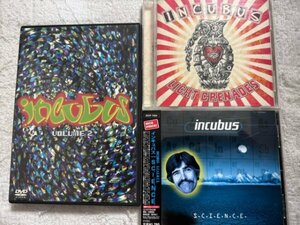 incubusインキュバス オリジナルアルバムCD&DVD3枚セット 「LIGHT GRENADES」「S.C.I.E.N.C.E.」「Volume 2」