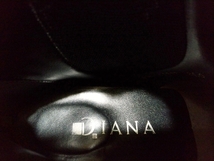 DIANA ダイアナ サイドゴアブーツ ヌバックレザー ローヒール フラットソール ラウンドトゥ バックジップ ショート丈 青紫 黒 日本製 24cm_画像10