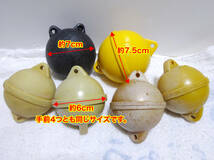 【6個まとめて】漁具　小型浮き球　直径6～7.5cm　フロート_画像2