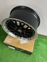 NA-28 SALE期間限定値引き　送料無料【新品未使用】アルミホイール4本セット　EZWWHEELS 18×8.5J 114.3/5H ET38 ランサーエボリューション_画像4