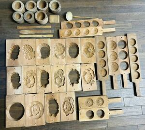 木型 菓子型 和菓子 木製 古道具 