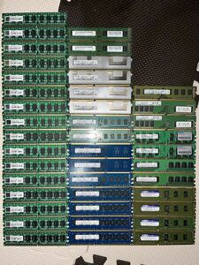 DDRメモリ samsung,SKハイニックス,等のPCメモリ42枚 512MB~8GB