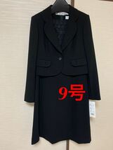 売り切り値下げ！東京ソワール購入 ELLE en noir 喪服 ワンピース&ジャケット 9号 ブラックフォーマル 礼服_画像1