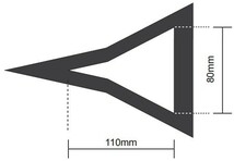 サムライ 薪割り機 補助刃バイワル 小 マキ割り機 薪割機 斧 楔_画像2