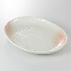 ＫＭ！ ☆桜吹雪楕円大皿☆ 37M254-6 新品 盛鉢 盛皿 プレート 大皿 ボウル