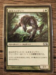 【即発送】MTG マジック・ザ・ギャザリング 《捕食スリヴァー/Predatory Sliver》[M14] 緑C189/249