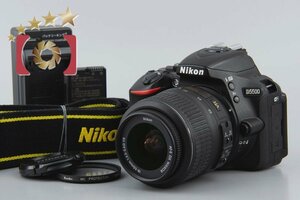 １円出品 Nikon ニコン D5500 ブラック + AF-S DX NIKKOR 18-55mm f/3.5-5.6 G VR【オークション開催中】