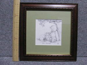 【 絵本作家 Prue Theobalds 絵画 】100枚 限定 20/100 テディベア 絵 直筆サイン シリアル 額装 The Teddy Bears Artist アート 希少 レア