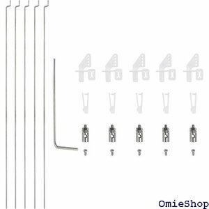 uxcell 5個セット 1.2x200mm Zプッシ Cカー ボート 飛行機 ヘリコプターモデルの交換用パーツ