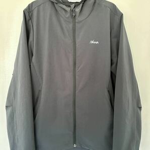 美品 NANGA ナンガ AIR CLOTH COMFY ZIP PARKA エアクロスコンフィージップパーカー S ブラックの画像1