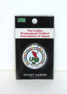 ★ゴルフ　LPGA　TOUR　ポケットマーカー★　＜The Ladies Professional Golfers’ Association of Japan＞（未使用）