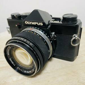 OLYMPUS OM-1 ブラック オリンパスMF一眼レフ　OM-SYSTEM G.ZUIKO AUTO-S 50mm f1.4 単焦点レンズ フィルムカメラ レンズセット