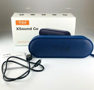 【77】1円～ 美品 Tribit XSound Go blue ブルー スピーカー ポータブルスピーカー TS-BTS20 完全防水 通電確認済み