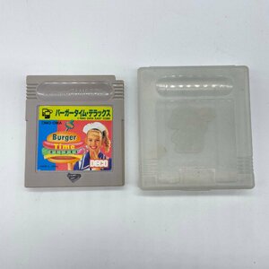 【80】バーガータイムデラックス ゲームボーイ 任天堂 GBA ゲームボーイアドバンス ゲームボーイカラー ソフトのみ ケース付 現状品