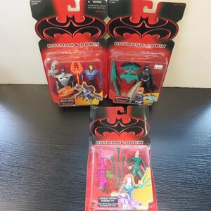 【76】1円～ BATMAN&ROBIN フィギュア 3点セット KENNER まとめ 現状品