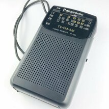 【77】1円～ Panasonic パナソニック FM/AMコンパクトラジオ RF-580 ラジオ 通電のみ確認 現状品_画像2