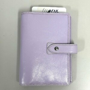 【80】1円～ FILOFAX ファイロファクス MALDEN マルデン 6穴 リング23㎜ システム手帳 レザー オーキッド色 店頭展示品 現状品