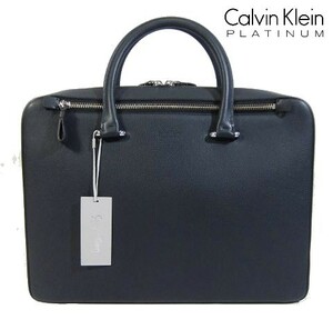 ※火048新品▼ カルバンクライン プラチナム 牛革レザー ビジネスバッグ Calvin Klein カバン 鞄 バッグ 日本製 メーカー価格104,500円