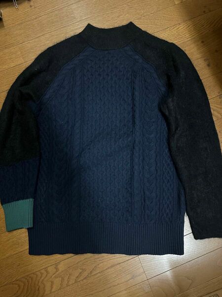 sacai CABLE PATTERN KNIT PULLOVER サイズ3