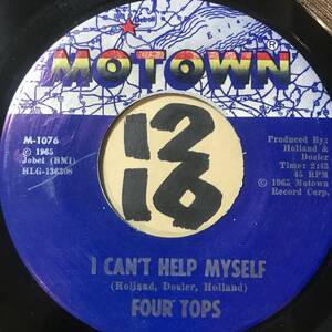 試聴 1965年 FOUR TOPS I CAN’T HELP MYSELF 両面NM 