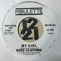 試聴 1963年 オールディーズ45 BUZZ CLIFFORD MY GIRL 両面NM _画像1