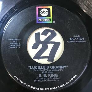 試聴 ファンク・ブルース45 B. B. KING LUCILLE’S GRANNY 両面EX+ 